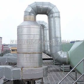 噴漆車間廢氣處理：噴淋水洗+活性碳過(guò)濾濾